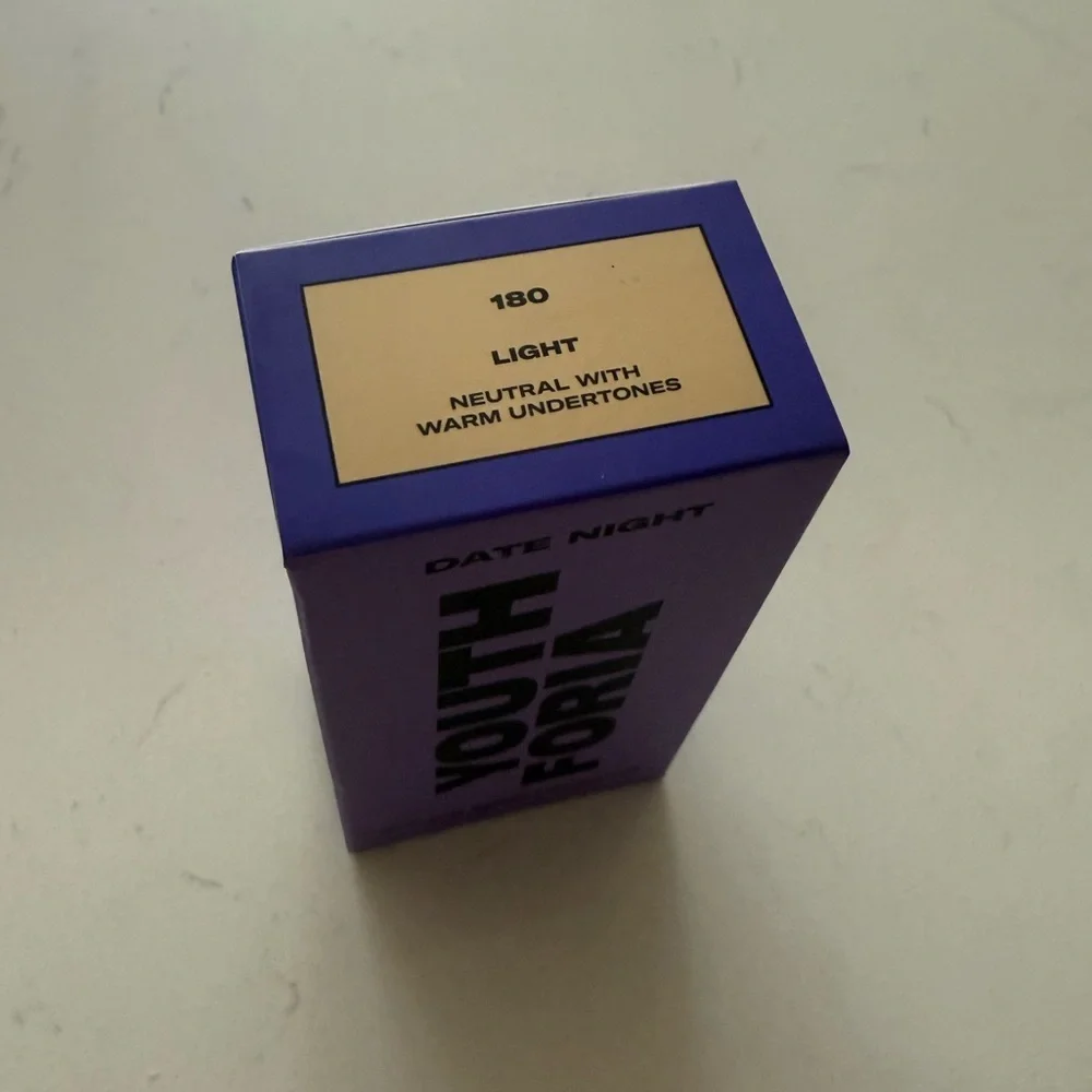 Youthforia Date Night Skin Tint Serum Foundation -‎ 180 Light Neutral/Warm - NWB